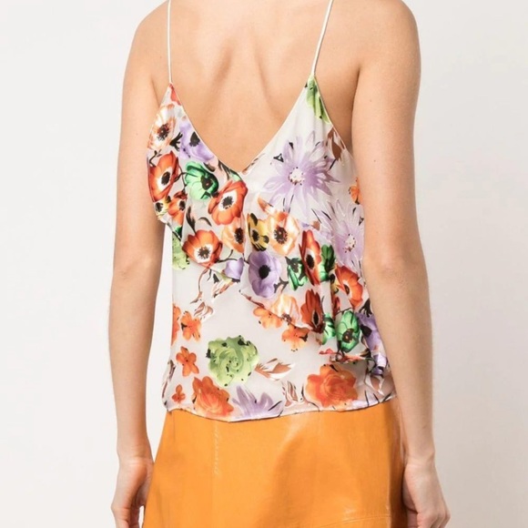 Alice + Olivia Silk Blend Ruffle Cami Blouse - Picture 6 of 12